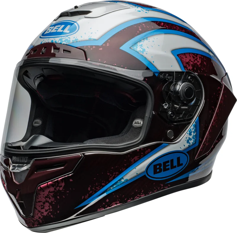 Begränsat antal BELL Race Star DLX Flex Helmet - Xenon Gloss Red/Silver