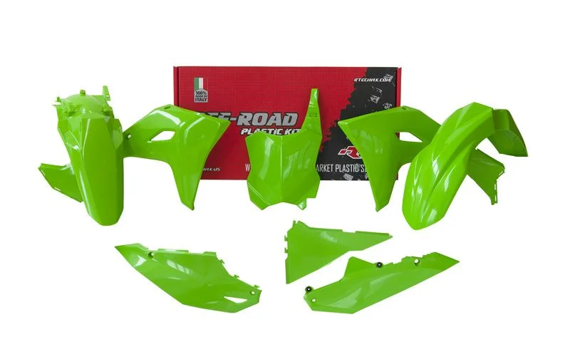 Rtech, Plastkit, O.E.M GRÖN, Kawasaki 24-26 KX450/KX450X, 25-26 KX250/KX250X Fynd
