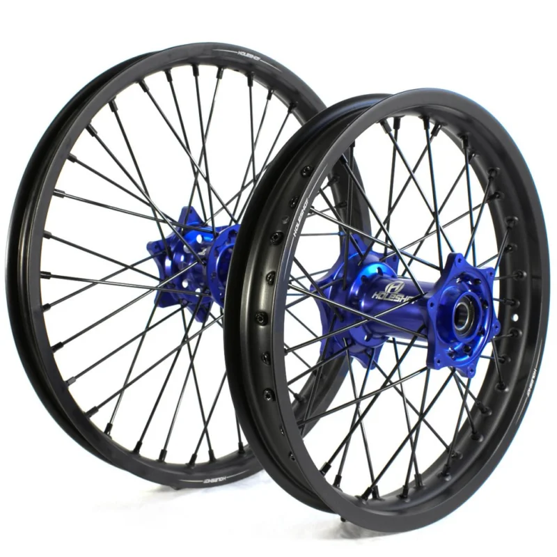 Erbjudandepris Holeshot, Komplett Hjulset, 1,85/1,60, 16/19", BAK FRAM, MATT SVART BLÅ, KTM 21-24 85 SX, Husqvarna 21-24 TC 85, GasGas 21-24 MC