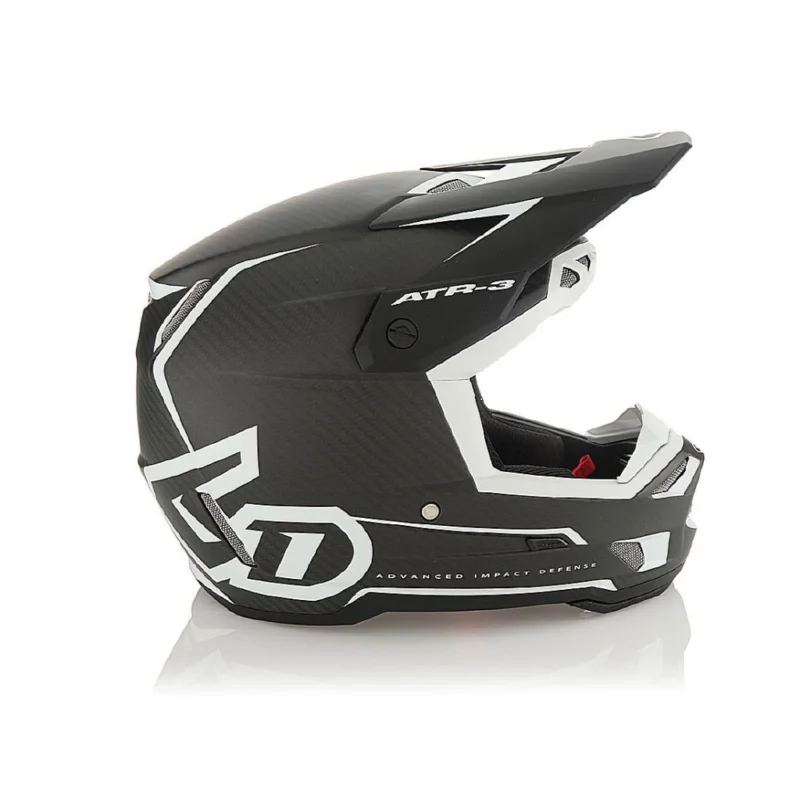 Premium Crosshjälm ATR-3 2025 Nova Matte Helmet, White Carbon