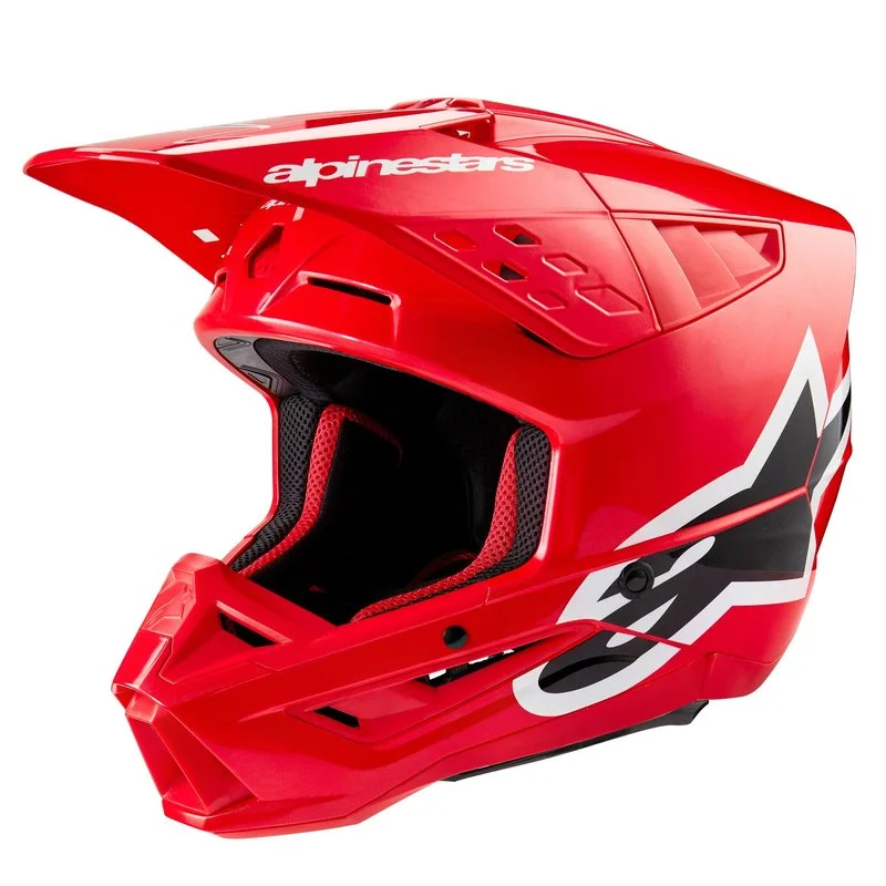 risnedsättning Crosshjälm Alpinestars Hjälm S-M5 2206 Corp Stark Röd