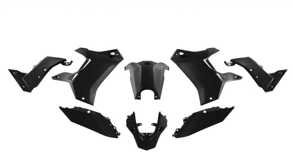 Begränsad tid Rtech, Plastkit Revolution, SVART, Yamaha 19-24 TÉNÉRÉ 700