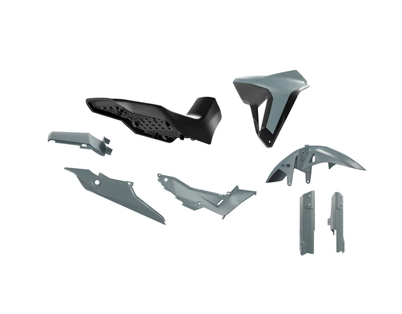Endast denna vecka Rtech, Plastkit Revolution, SVART GRÅ, Honda 23-25 XL750 TRANSALP