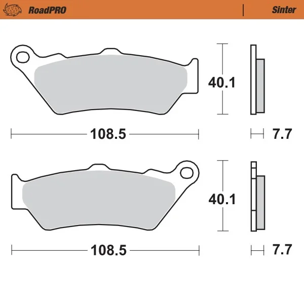 Moto-Master, Bromsbelägg RoadPRO Sinter, FRAM, KTM 03 640 LC4, 07 640 LC4 Enduro, BMW 24-25 F 900 GS Adventure Handla nu