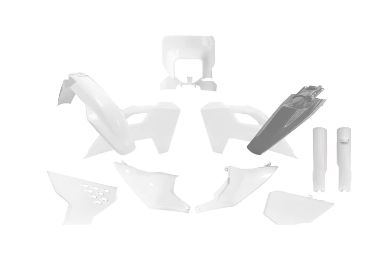 Rtech, Plastkit, O.E.M VIT GRÅ, Husqvarna 24-25 FE 450, 24-25 FE 250/TE 250/FE 501/TE 150/TE 300, 24 FE 350, 25 FE 350 Fynd