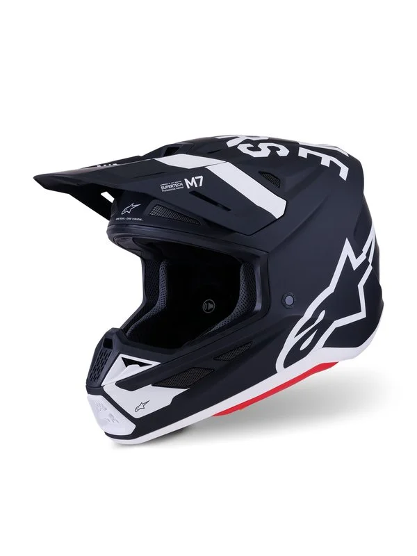 Handla nu Crosshjälm Alpinestars Hjälm S-M7 Dasher Svart/Vit