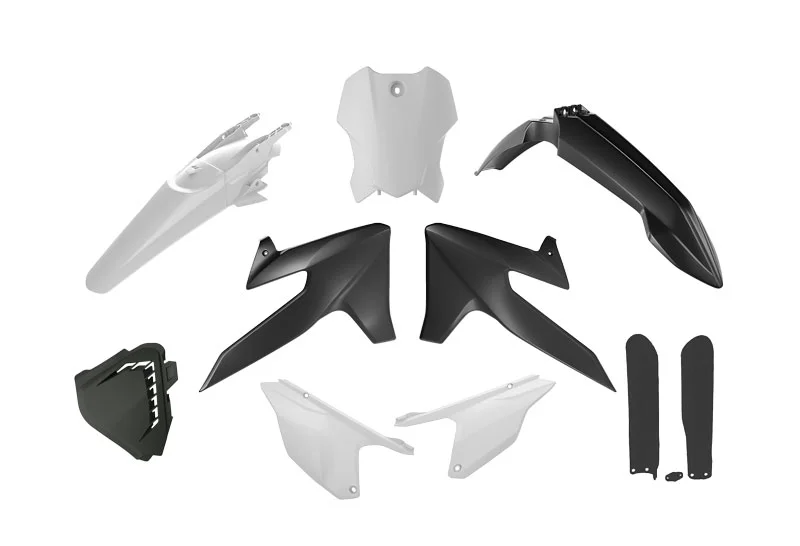 Rtech, Plastkit, O.E.M SVART VIT, TRIUMPH 25 TF 450-RC, 26 TF 450-X, 24-26 TF 250-X Outlet