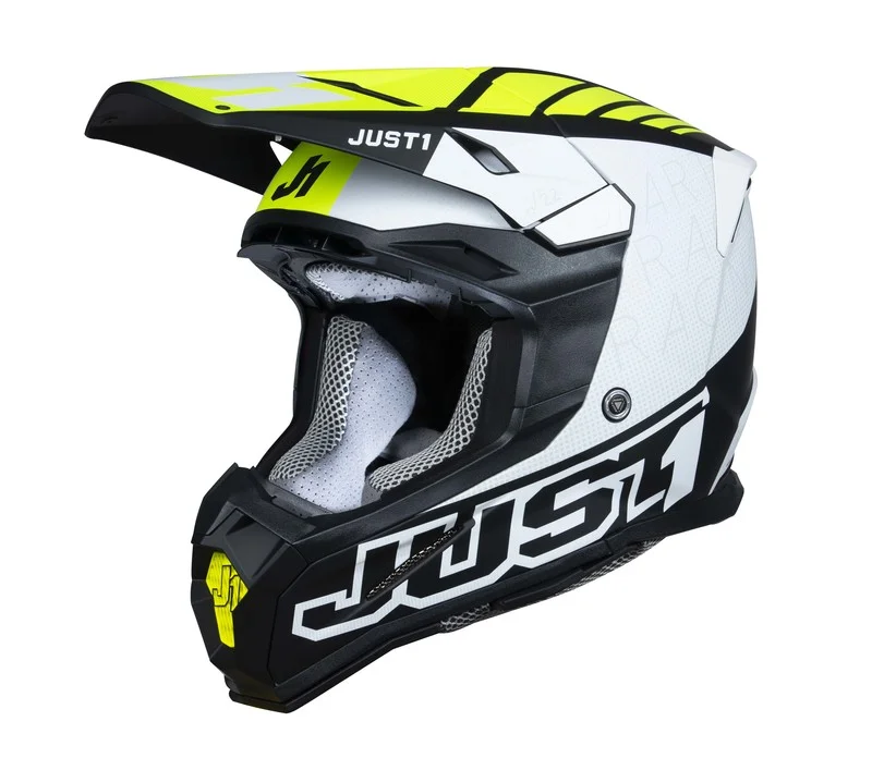 Reapris Crosshjälm Just1 J-22 F Dynamo Fluo Gul/Vit/Svart