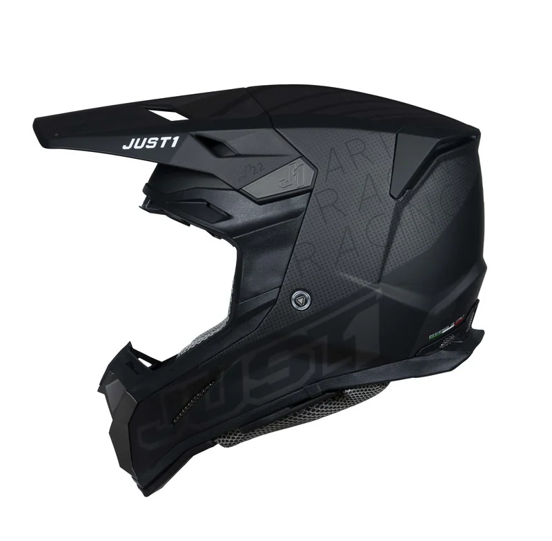 Sista chansen Crosshjälm Just1 J-22 F Dynamo Titanium/Svart