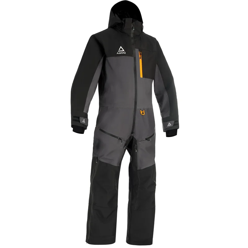 Skoteroverall AMOQ Dynamic YOUTH Overall Fodrad Svart/Grå/Orange Populärt val