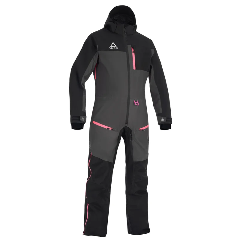 Säker betalning Skoteroverall AMOQ Dynamic W's Fodrad Svart/Grå/Rosa