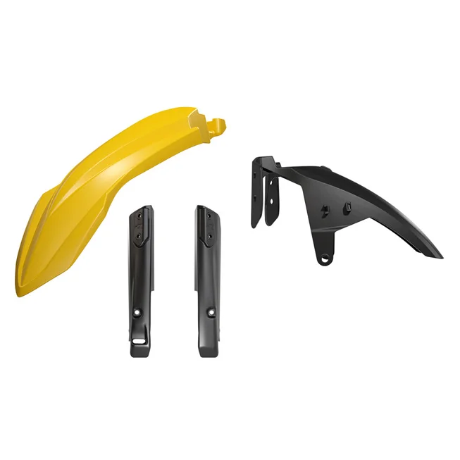 Begränsat erbjudande Rtech, Hög Framskärm Kit + Gaffelbensskydd, GUL, Yamaha 19-26 TÉNÉRÉ 700
