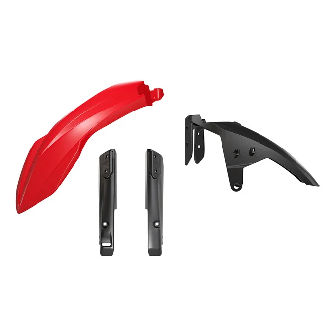 Lågt pris Rtech, Hög Framskärm Kit + Gaffelbensskydd, RÖD, Yamaha 19-26 TÉNÉRÉ 700