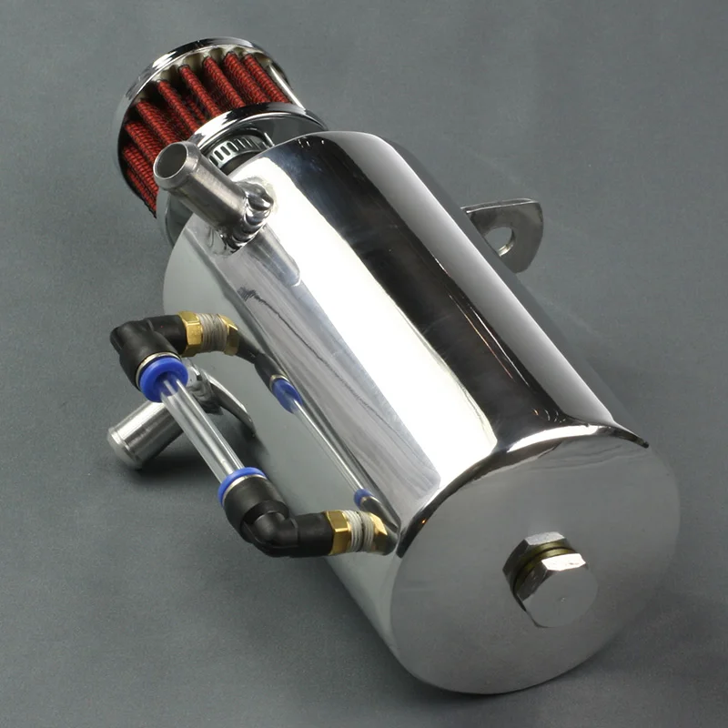 Oljecatchtank ink filter 0,5L Silver Populär