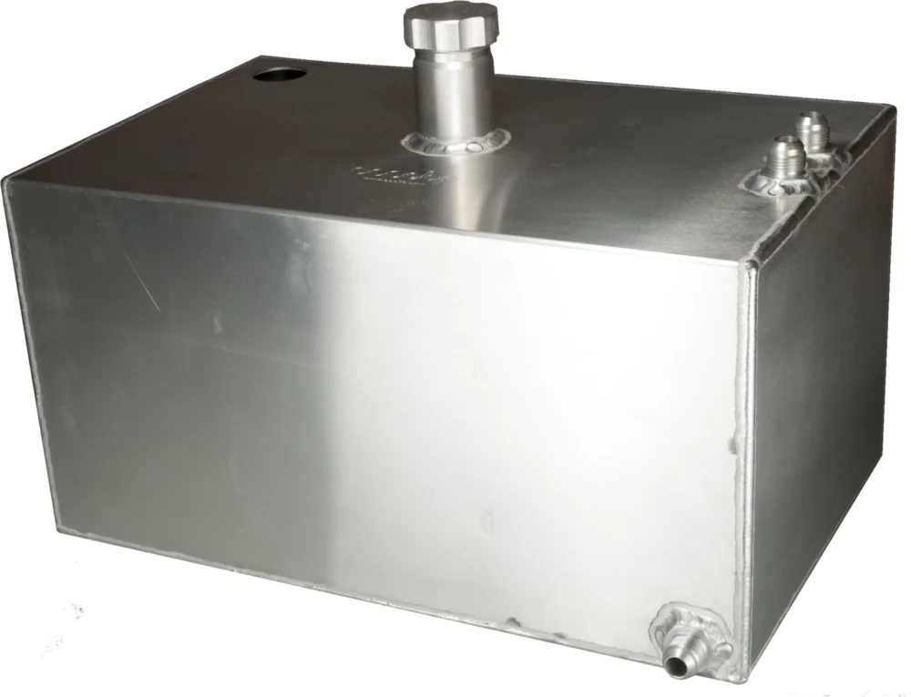 Nyhet 4 Gallon Aluminium Baffled Fuel Tank with Sender Hole and JIC Fittings