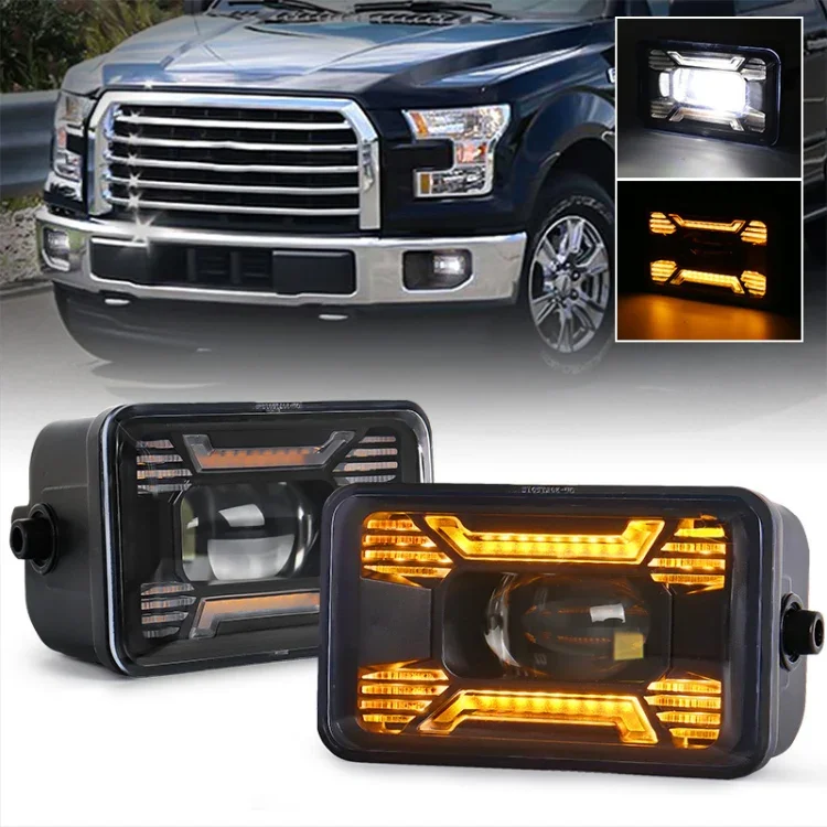 1 par specialmodifierade dimljus fram för amerikansk version Ford F150 2015-2016, för Ford F150 2015-2016 Begränsad tid