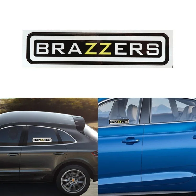 10 ST BRAZZERS Bilklistermärken Bildekaler för bilstyling, Storlek: 4.9x22.5cm, BRAZZERS Köp online