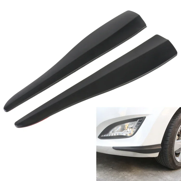 1 Pair Car Solid Color Silicone Bumper Strip, Style: Long, Solid Color Rabatt