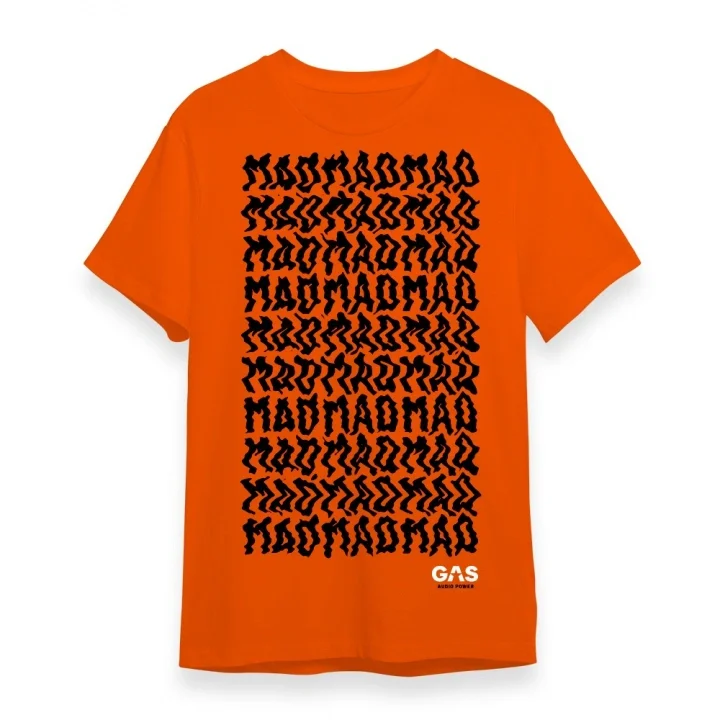 Orange GAS MAD T-shirt, small Erbjudande