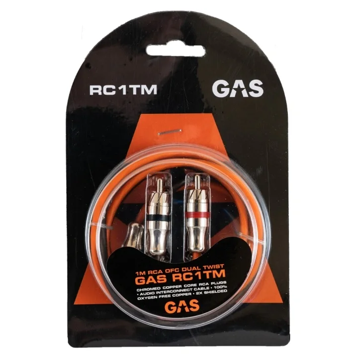 Sänkt pris GAS RC1TM dubbelskärmad RCA-kabel, 1 meter