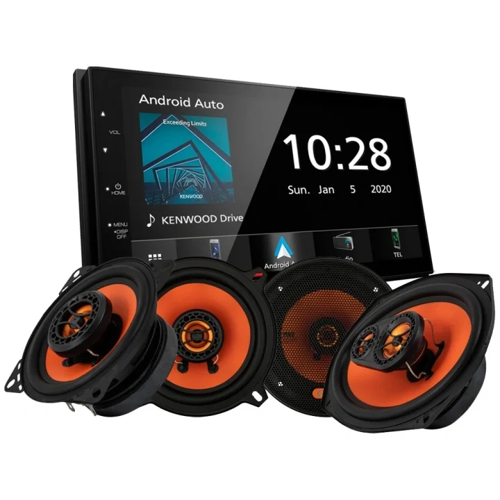 Kenwood DMX5020BTS & 2par GAS MAD X1-högtalare, bilstereopaket Rabatter