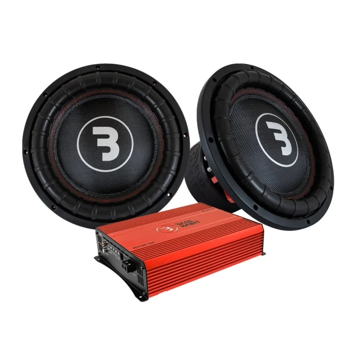 Populärt val 2-pack Bass Habit Elite 2 E2380D1 & SPL ELITE 5100.1DF, baspaket