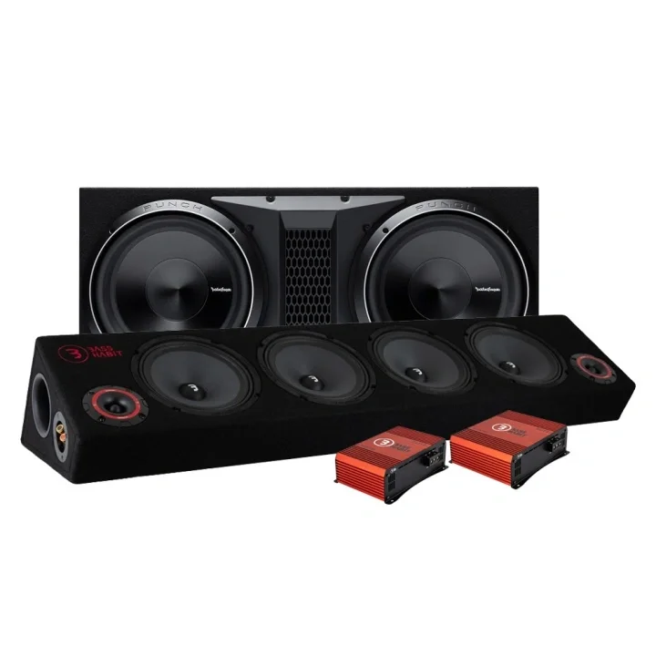 Rockford Fosgate P3-2X12 raggarpaket med Play SPL84 I lager