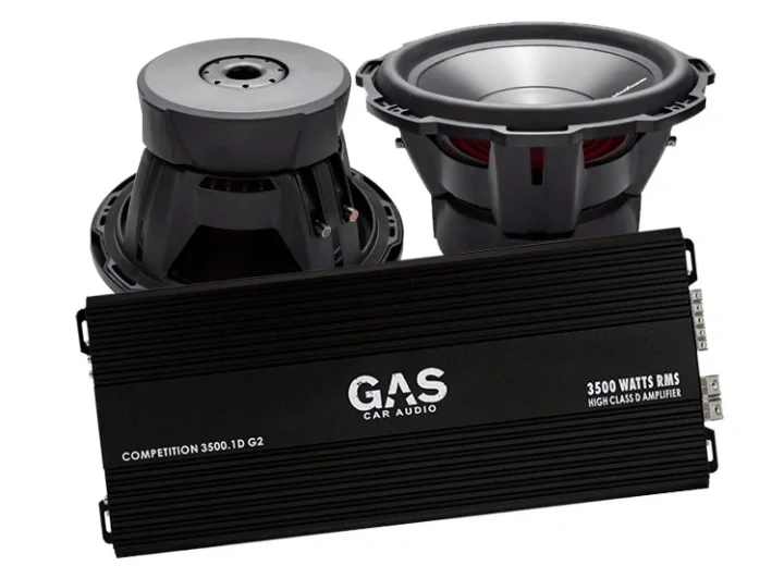 Rockford Fosgate Punch P3D412 2st + GAS Competition 3500.1D G2 Begränsad tid