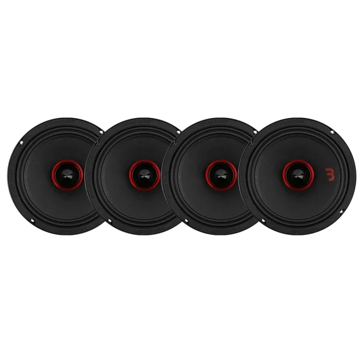 4-pack Bass Habit SPL Elite SE2200M, brutal 8" midbas Expressleverans